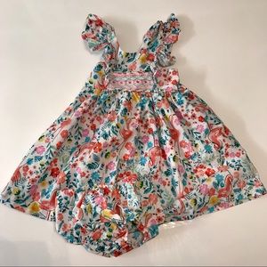 Iris & Ivy toddler girl flamingo print dress